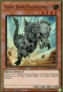 Yugioh-Fossil Dyna Pachycephalo-Gold Rare-1st Edition-MGED EN008 (LP) - Picture 1 of 1