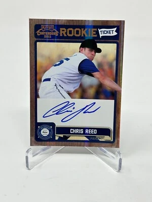 2011 Panini Contenders Chris Reed Rookie Auto Card #RT45 - Image 1 of 2