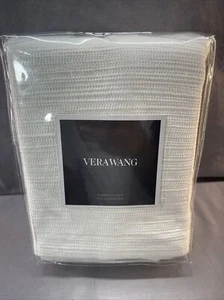$195 Vera Wang Silk Strie European Sham 26x26 - Picture 1 of 4