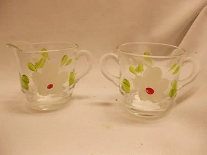 vintage set of Gay Fad hand painted cream and sugar set - Picture 1 of 4