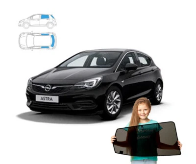 Parasole per Opel Astra K Hatchback 5 porte 15-21 posteriore + lunotto 3 pezzi - Immagine 1 di 4