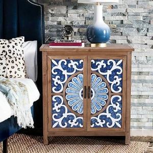 Storage Cabinet Arts Buffet Sideboard Organizer Kitchen Entryway Vintage Cabinet - Picture 1 of 11