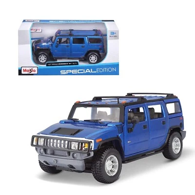2003 Hummer H2 SUV Modellino Auto Metallo Maisto Special Edition Scala 1:27 - Immagine 1 di 4