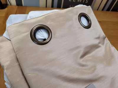 John Lewis MTM W325 x D197cm Designers Guild Pampas Eyelet Curtains RRP £955 - Image 1 of 4