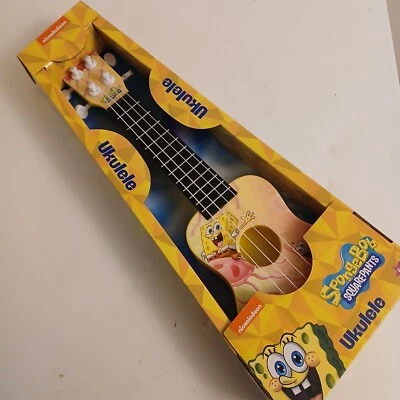 Nickelodeon SpongeBob SquarePants Ukulele New In Box Jellyfish Jam 16 Inch - Image 1 of 4
