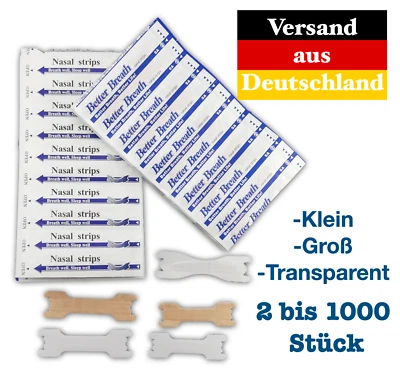 2-1000 Nasenpflaster Nasenstrips Better Breath Besser Atmen DE Aktionspreis! - Bild 1 von 4