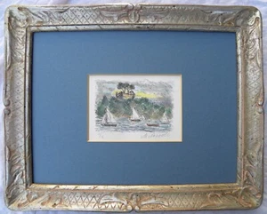 Michele CASCELLA (Ortona 1892 - Milano 1989) Regata a Portofino Litografia U/2 - Picture 1 of 10