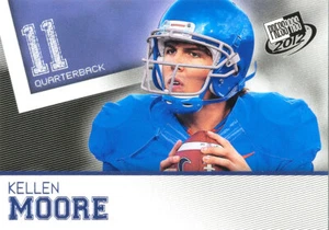 PASE DE PRENSA AZUL Kellen Moore RC COWBOYS SAINTS Boise State BRONCOS - Imagen 1 de 1