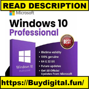 Microsoft Windows 10 11 Pro Professional 64 bit USB Kit Package *Retail Key*...-