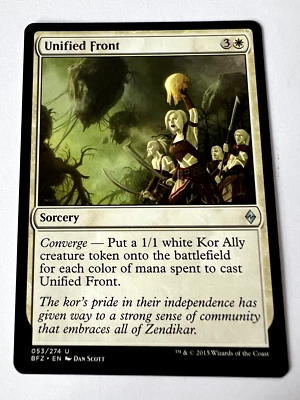 MTG MagicThe Gathering Battle for Zendikar Unified Front  Uncommon LP - Image 1 of 2
