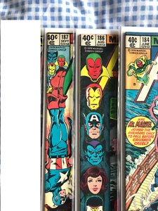 Avengers 184,185,186,187 Scarlet Witch app, 1st app of Chthon. John Byrne art - Picture 1 of 13
