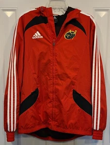 Adidas Training Jacket Munster Rugby Hood Clima365. Lined. Size Small. - Picture 1 of 5