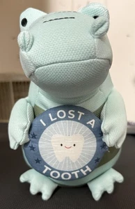 Zahnfee Alligator Plüsch I Lost A Tooth Kissen Stofftier Grün Spielzeug - Bild 1 von 8