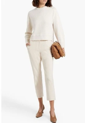 Pantalón Pull-on Theory Treeca Mujer Moderno Crepé 2 Marfil Talla 8 NUEVO Carrera Oficina Foto 1 de 4