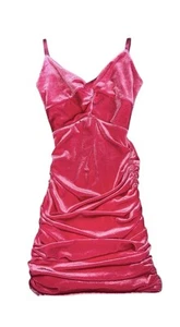 Katie J NYC Tween Girls Amelia Velvet Cutout Ruched Party Dress L(12) - Picture 1 of 6