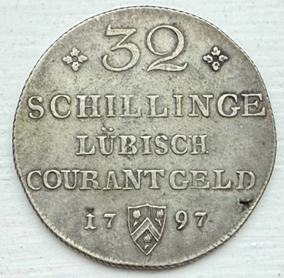 Germany Lubeck 1797 HDF 32 Schilling XF - Image 1 of 4