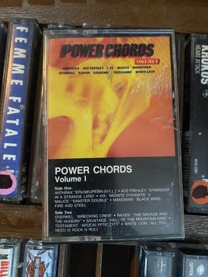 Power Chords Volume 1 *cassette tape *NM/NM *1987 *Atlantic *81777-4 - Image 1 of 4