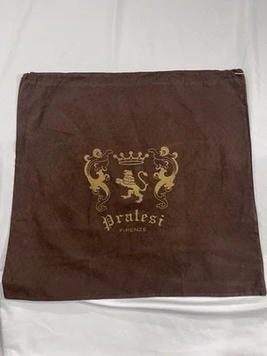 Pratesi Firenze Italy Brown Dust Tote Bag 19”W x 18” T - Image 1 of 2