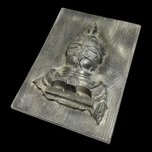 Decorazione targa Knight In Armor 93/4"x7" "3lbs 11oz" peltro tono argento - Foto 1 di 8