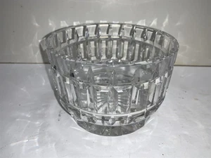 Signed Hand Cut Vtg Dresden Germany Lead Crystal Glass Bowl - Picture 1 of 4