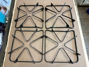 Set of 4 Vintage Caloric by Raytheon Gas Range Stove Steel Grates Set - Picture 1 of 6