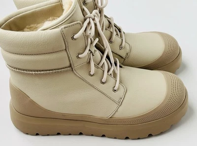 UGG Men's Neumel High Weather Hybrid Leather Boots Birch White 1158208 Size 12 - Image 1 of 4