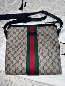 GUCCI Web Stripe GG Supreme GG pattern 387111 Diagonal Sholder bag - Picture 1 of 6