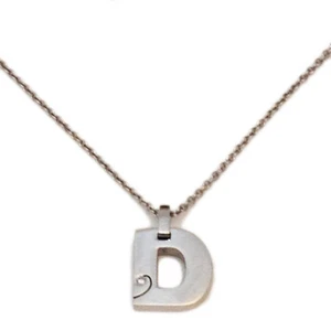 HALSKETTE STERNE SCHMUCK STAHL ANHÄNGER MIT INITIALE - NEU AUS SHOP - Bild 1 von 1