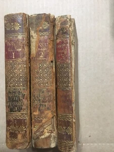 LA LIVRE Premiere Enfance Ou Historiettes 3 vols leather 1802 BERQUIN - Foto 1 di 12