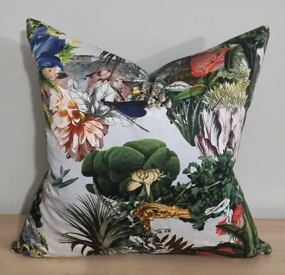 Christian Lacroix Designers Guild Jardin Des Reves & Omega Velvet Cushion Cover - Image 1 of 3