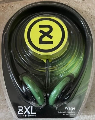 Skullcandy 2XL 工资可调节头带入耳式耳麦 X5WGHZ-683 绿色 - 全新 — 第 1/2 张图片