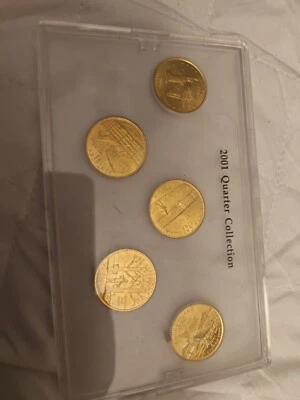 24Kt 2001 Gold Plated State Quarters - Image 1 of 2