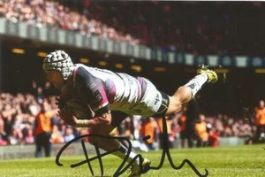 OSPREYS RUGBY UNION: HANNO DIRKSEN SIGNED 6x4 ACTION PHOTO+COA - Picture 1 of 1