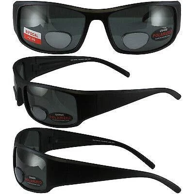 Gafas de sol Global Vision BIFOCAL1 2.0 bifocales HUMO LENTE POLARIZADA MARCO NEGRO Foto 1 de 1