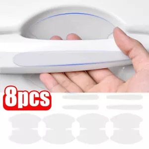 Película protectora adhesiva para manija de puerta de coche cubierta antiarañazos accesorios transparentes - Imagen 1 de 14
