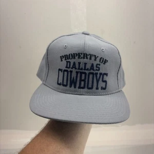 Gorra gris vintage New Era modelo profesional propiedad de los Dallas Cowboys Snapback - Imagen 1 de 6