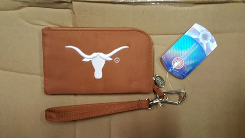 Texas Longhorns Hookem ID Wallet Wristlet Cell Phone Case Charm 14 Purse Cover