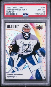 2023-24 Upper Deck Allure Confetti #59 Andrei Vasilevskiy PSA 10 - Picture 1 of 2