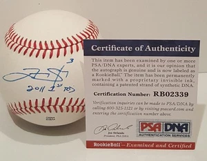 Trevor Story Signed Ins.Rawlings Official Cali-League bb PSA/DNA Rookie Ball COA - Picture 1 of 11