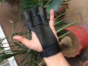 TRADITIONAL ARCHERY SHOOTING LEATHER GLOVE TOP QUALITY GLOVE 100% REAL LEATHER 