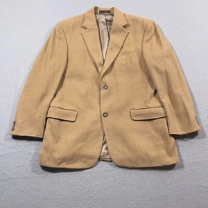 Gianfranco Ruffini Men's 42R Beige Camel Hair Blazer 2-Button Notch Sport Coat - Picture 1 of 14