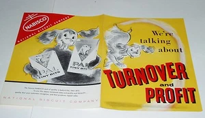 Folleto de promoción de comida para perros Nabisco Pal de 1950 con Rin Lata Pastor alemán - Imagen 1 de 2