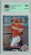 Nick Senzel 2017 Bowman Chrome #BCP1 Mega Refractor SP Rookie Card PGI 10