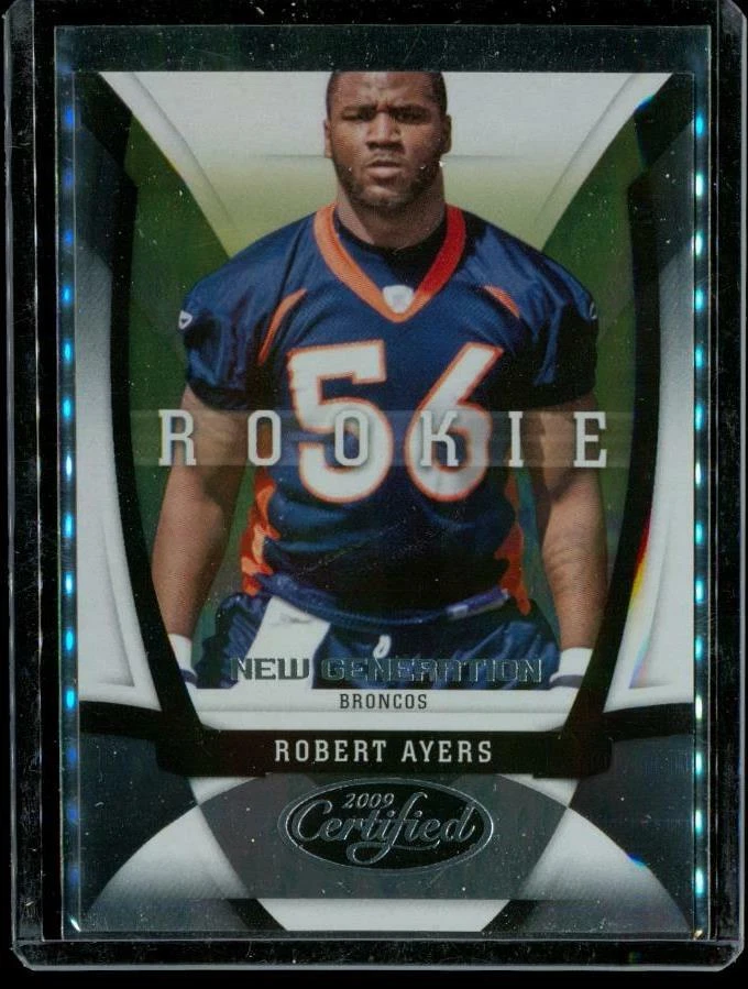 2009 CERTIFIED NEW GENERATION Rookie Football Card #191 ROBERT AYERS Broncos LE - Image 1 of 2