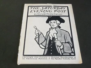 1901 JANUARY 19 SATURDAY EVENING POST MAGAZINE - ILLUSTRATED COVER - K 807 - Picture 1 of 2