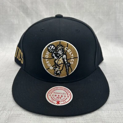 Mitchell & Ness Sombrero Metálico Dorado Snapback, Negro Boston Celtics Foto 1 de 4