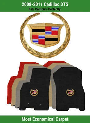 Alfombrillas delanteras Lloyd Velourtex para Cadillac DTS '08-11 con escudo Cadillac dorado Foto 1 de 4