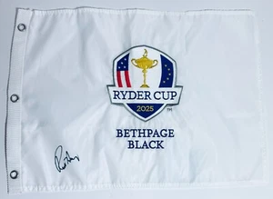 RUSSELL HENLEY SIGNED AUTOGRAMM 2025 RYDER CUP FLAGGE PIN COA AUTO EXACT PROOF - Bild 1 von 2