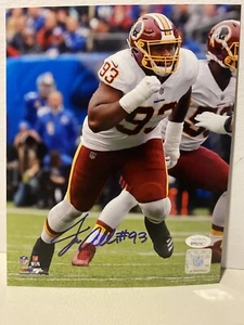 Jonathan Allen Signed Washington Redskins 8x10 Photo JSA - Picture 1 of 6