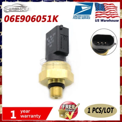 New Fuel Pressure Sensor Fit For Audi A4 A6 Quattro  Volkswagen Jetta 06E906051K - Image 1 of 4